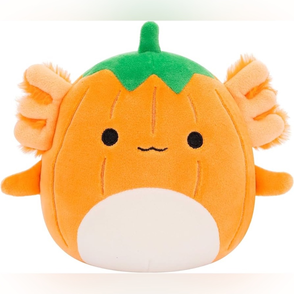 “Gabin” 🎃 Squishmallows 5in (little) So Cute Orange Pumpkin Axolotl Plush Toy